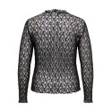 ONLY CARMAKOMA Drift highneck lace bluse - Phantom
