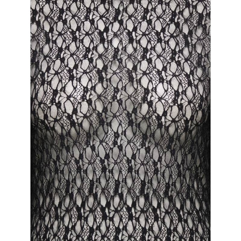 ONLY CARMAKOMA Drift highneck lace bluse - Phantom