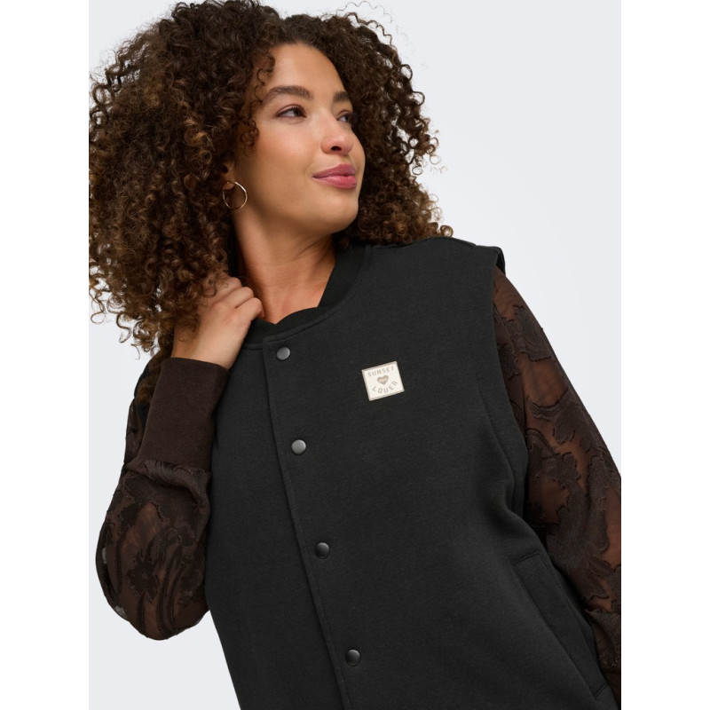 ONLY CARMAKOMA Coralie sweat vest - Black