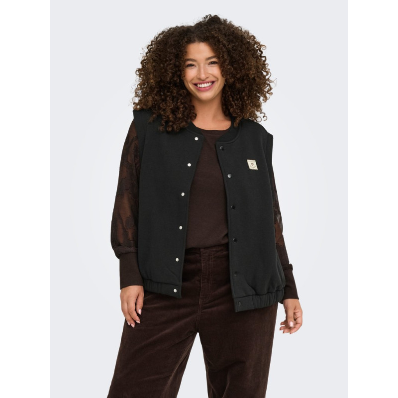 ONLY CARMAKOMA Coralie sweat vest - Black