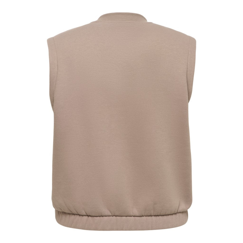 ONLY CARMAKOMA Coralie sweat vest - Walnut