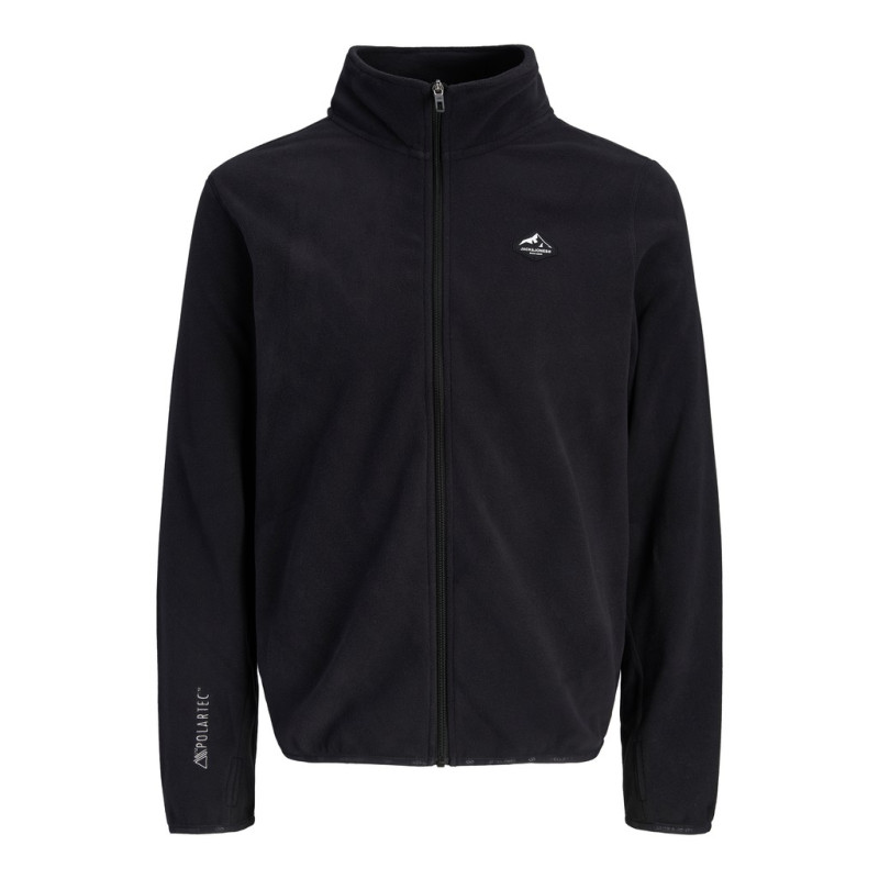 JACK & JONES Stignes hicg neck full zip sweatshirt - Black