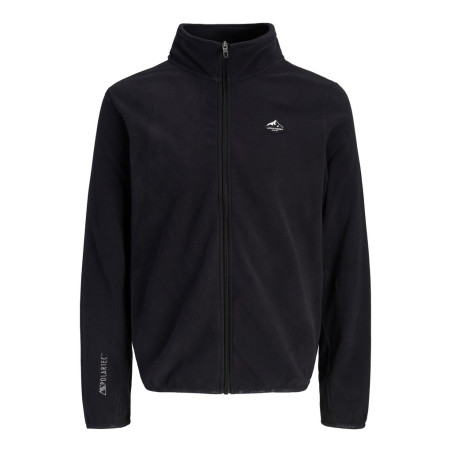 JACK & JONES Stignes hicg neck full zip sweatshirt - Black