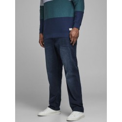 JACK & JONES Plus Glenn Slim Jeans - Blue Denim