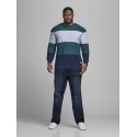 JACK & JONES Plus Glenn Slim Jeans - Blue Denim