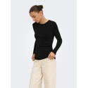 JDY Kiwi langærmet bluse - Black / Glitter