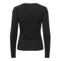 JDY Kiwi langærmet bluse - Black / Glitter