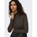 JDY Sara rollneck lace bluse - Mulch