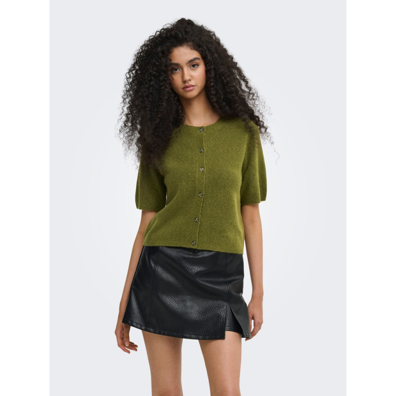 JDY Chloe life strikcardigan - Sphagnum / Melange