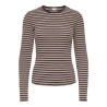 JDY Bali langærmet bluse - Mulch / Pink Nectar Comb