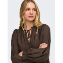 JDY Venus string skjorte - Coffee Bean