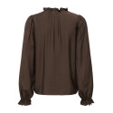 JDY Venus string skjorte - Coffee Bean