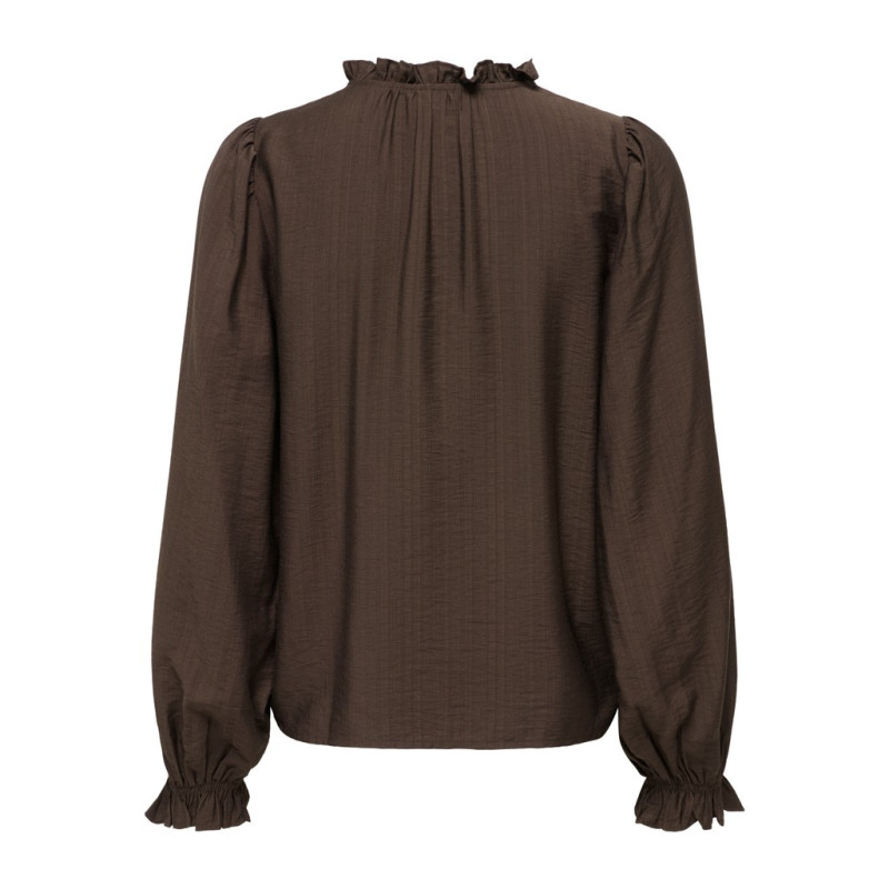 JDY Venus string skjorte - Coffee Bean