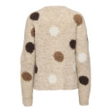 JDY Dottie dot strik pullover - Pussywillow Gray