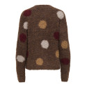 JDY Dottie dot strik pullover - Bison