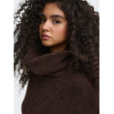 JDY Zelina 2 way zip strikcardigan - Chocolate Torte