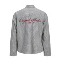 JACK & JONES Austin clean check skjorte - Odyssey Gray / Print