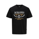 JACK & JONES PLUS Frederiksberg colorfull T-shirt - Black