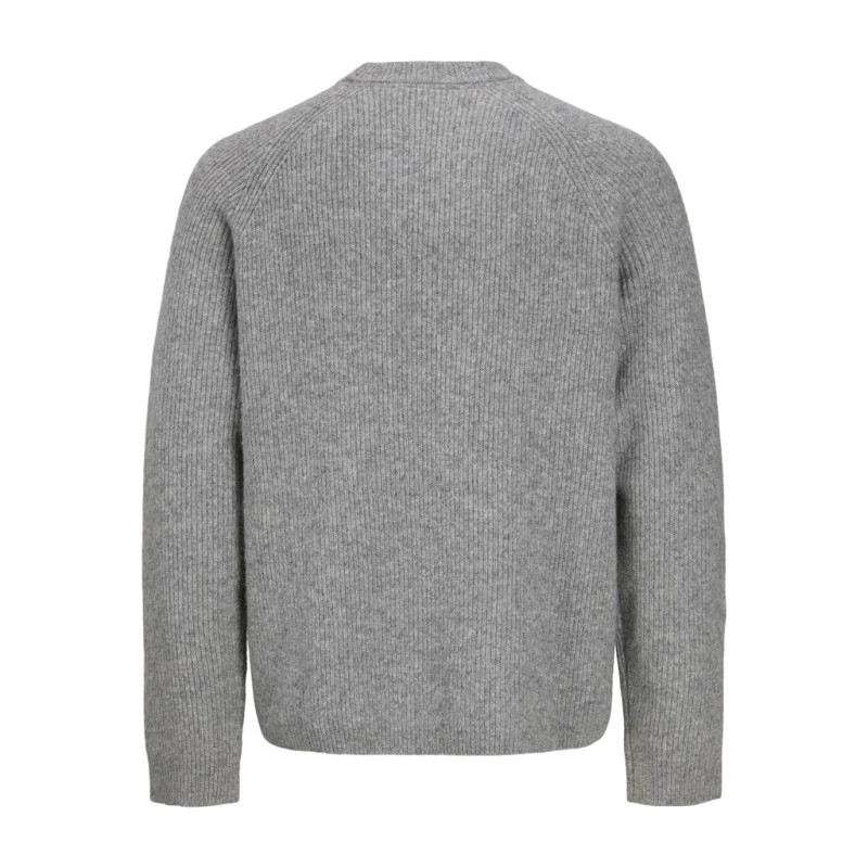 JACK & JONES JUNIOR Frederiksberg striktrøje - Light Grey Melange