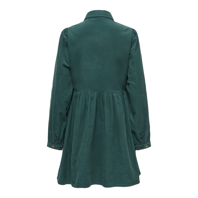 ONLY Nessa button fløjlskjole - Green Gables