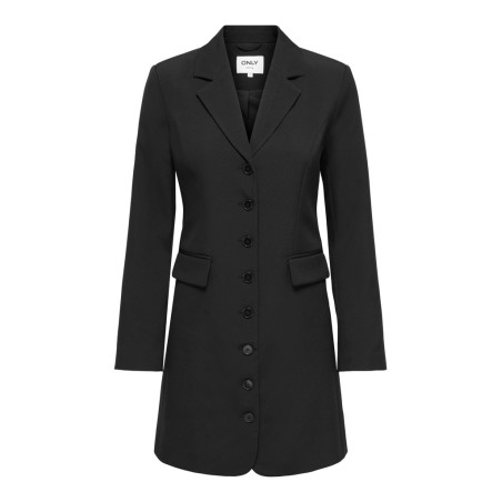 ONLY Alvina langærmet blazerkjole - Black