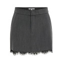 ONLY Raven short lace nederdel - Dark Grey Melange