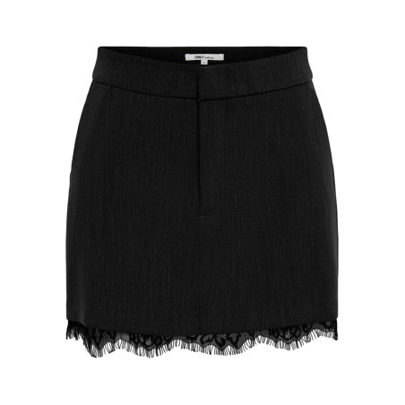 ONLY Raven short lace nederdel - Black
