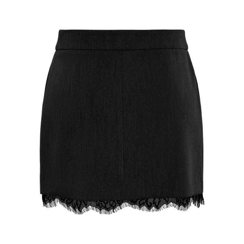 ONLY Raven short lace nederdel - Black