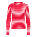 ONLY Evie stripe langærmet bluse - Lollipop