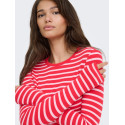 ONLY Evie stripe langærmet bluse - Lollipop