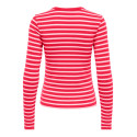 ONLY Evie stripe langærmet bluse - Lollipop