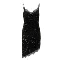 PIECES Kammy strap lace kjole - Black