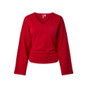 PIECES Alli v-neck langærmet bluse - Adrenaline Rush
