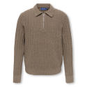 ONLY & SONS JUNIOR Emil zip strikpolo - Falcon