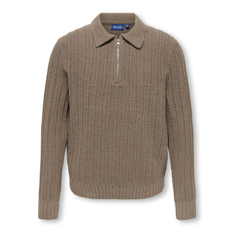 ONLY & SONS JUNIOR Emil zip strikpolo - Falcon