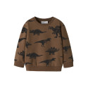 NAME IT MINI Dreng - langærmet sweatshirt - Sepia