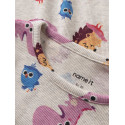 NAME IT MINI Pige - Abesa Børste slim bluse - Peyote Melange