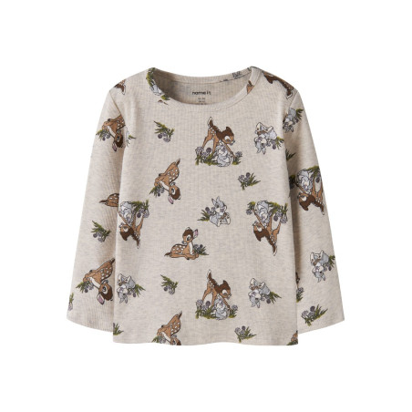 NAME IT MINI Pige - Nonna Bambi bluse - Peyote Melange