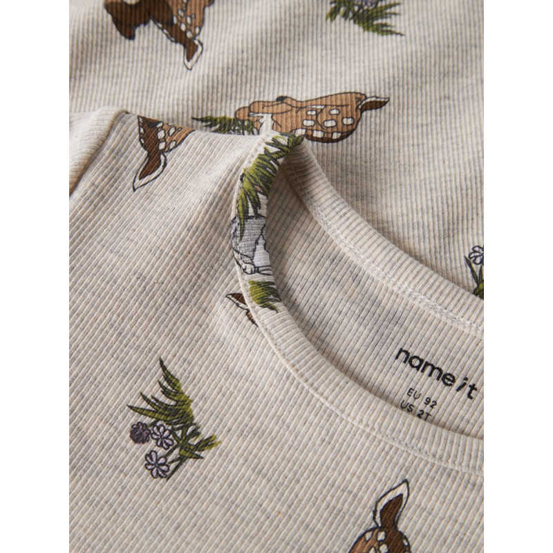 NAME IT MINI Pige - Nonna Bambi bluse - Peyote Melange