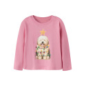 NAME IT MINI Pige - Vosmas langærmet bluse - Wild Rose