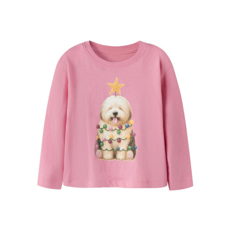 NAME IT MINI Pige - Vosmas langærmet bluse - Wild Rose