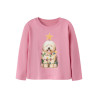 NAME IT MINI Pige - Vosmas langærmet bluse - Wild Rose