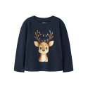 NAME IT MINI Pige - Vosmas langærmet bluse - Navy Blazer