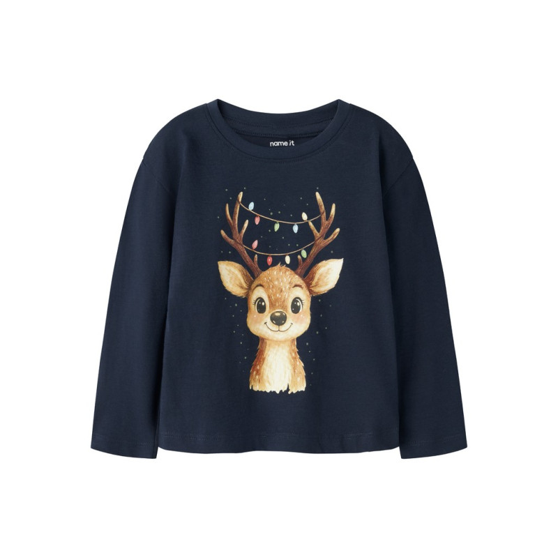 NAME IT MINI Pige - Vosmas langærmet bluse - Navy Blazer