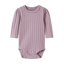 NAME IT BABY Pige - Ruthie langærmet body - Mauve Shadows