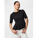 PIECES Alisa peplum top - Black