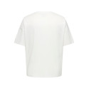 ONLY CARMAKOMA Vivvi loose lovely T-shirt - Cloud Dancer
