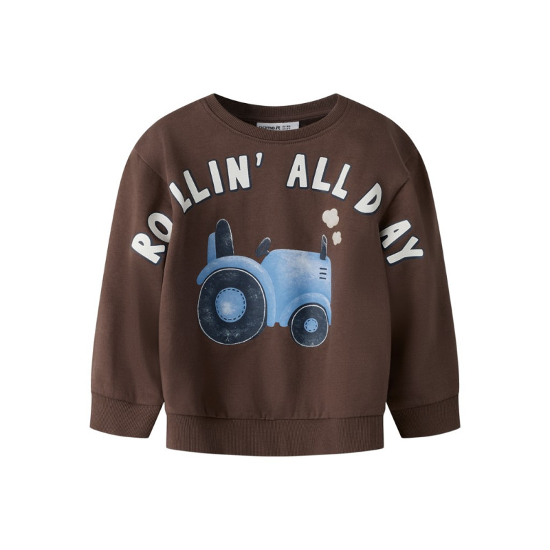 NAME IT MINI Dreng - Rezo langærmet sweatshirt - Shopping Bag