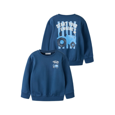 NAME IT MINI Dreng - Rezo langærmet sweatshirt - Sargasso Sea