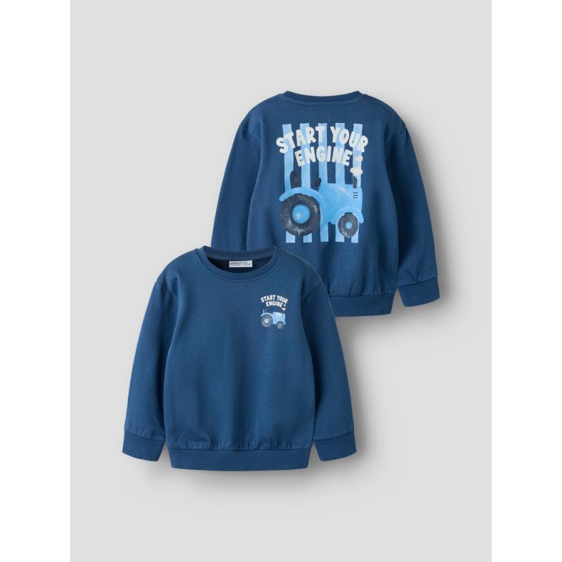 NAME IT MINI Dreng - Rezo langærmet sweatshirt - Sargasso Sea